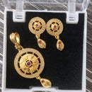 Santosh Chudighar Shimmering Austrian Stone Pendant Set
