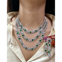 ZF Collection Designer American Daimond Necklace Set