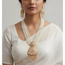 ZF Collection Pota and Pearl Long Necklace Set