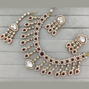 ZF Collection Royal Kundan Stone And Pota Stone Necklace Set