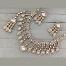 ZF Collection Royal Kundan Stone And Pota Stone Necklace Set