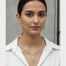ZF Collection Luxury American Diamond Necklace Set