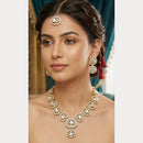 ZF Collection Elegant Kundan StoneNecklace Set