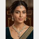 ZF Collection Elegant Kundan StoneNecklace Set