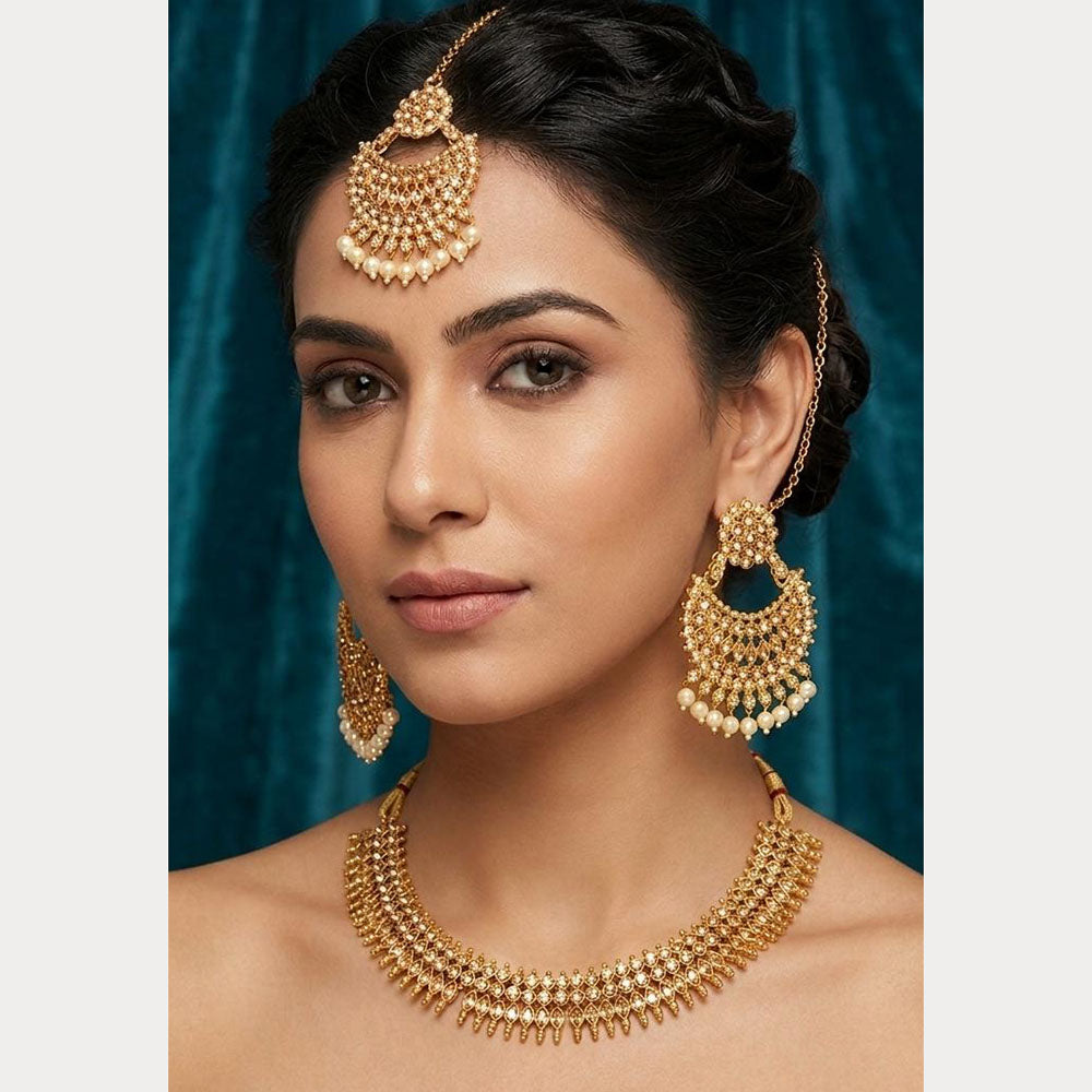 ZF Collection Glamorous Austrian Stone Necklace Set