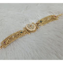 ZF Collection Festive Wear Pota Stone And Pearl Adjustable Bracelet