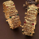 ZF Collection Designer Pota Stone Openable Bangles Set 