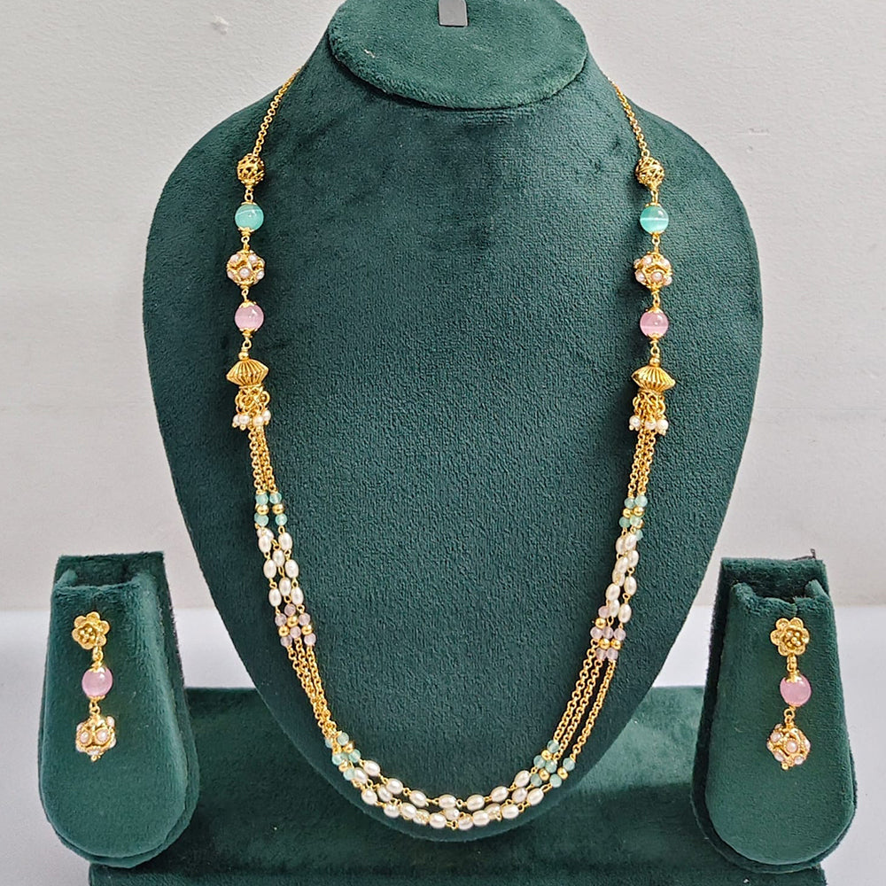 ZF Collection Traditional Beads Long Necklace Set