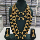 ZF Collection Traditional Beads Multi Layer Long Necklace Set 