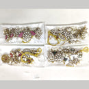 ZF Collection Festive Wear Polki Kundan Stone And Pearl Choker Necklace Set 