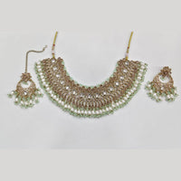 ZF Collection Glamorous Crystal Stone And Beads Necklace Set 