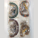 ZF Collection Glamorous Crystal Stone And Pearl Necklace Set