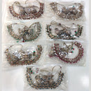 ZF Collection Glamorous Crystal Stone And Pearl Necklace Set
