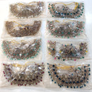 ZF Collection Glamorous Crystal Stone And Pearl Necklace Set