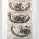 ZF Collection Glamorous Crystal Stone And Pearl Necklace Set