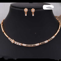 Ridhi Art Jewellery High-Polish Austrian Stone Glam Necklace Set