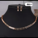 Ridhi Art Jewellery High-Polish Austrian Stone Glam Necklace Set