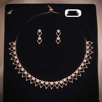 Ridhi Art Jewellery High-Polish Austrian Stone Glam Necklace Set