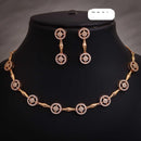 Ridhi Art Jewellery High-Polish Austrian Stone Glam Necklace Set