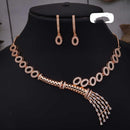 Ridhi Art Jewellery High-Polish Austrian Stone Glam Necklace Set