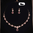 Ridhi Art Jewellery Royal Crystal And Austrian Stone Designer Necklace Set