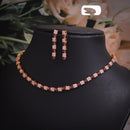 Ridhi Art Jewellery High-Polish Austrian Stone Glam Necklace Set