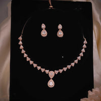 Ridhi Art Jewellery Royal Crystal And Austrian Stone Designer Necklace Set