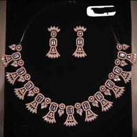 Ridhi Art Jewellery High-Polish Austrian Stone Glam Necklace Set