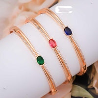 Ridhi Art Jewellery Elegant Crystal And Austrian Stone Openable Bracelet