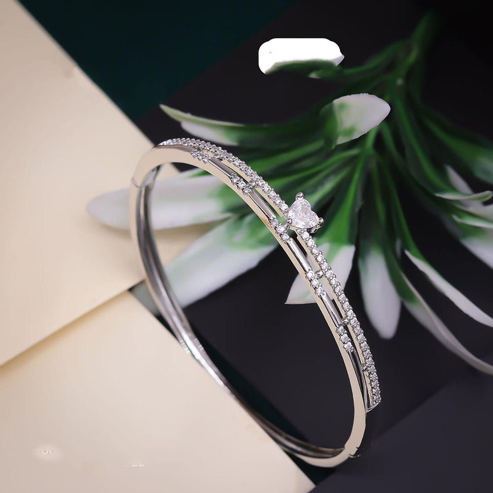 Ridhi Art Jewellery Elegant Austrian Stone Openable Bracelet