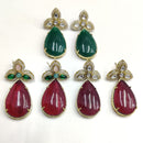 Ridhi Art Jewellery Pota Stone Designer Dangler Earrings