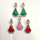 Ridhi Art Jewellery Pota Stone Designer Dangler Earrings