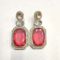 Ridhi Art Jewellery Pota Stone Designer Dangler Earrings