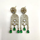 Ridhi Art Jewellery Pota Stone And Austrian Stone Designer Dangler Earrings