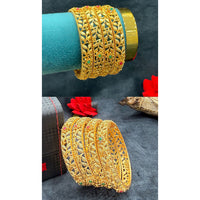 Ridhi Art Jewellery Elegant Pota Stone Designer Bangles Set