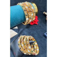 Ridhi Art Jewellery Elegant Austrian Stone Meenakari Designer Bangles Set