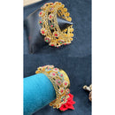 Ridhi Art Jewellery Elegant Pota Stone Meenakari Designer Bangles Set
