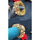 Ridhi Art Jewellery Elegant Pota Stone Meenakari Designer Bangles Set