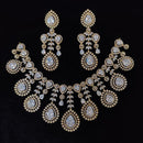 Ridhi Art Jewellery Classic American Diamond Statement Necklace Set