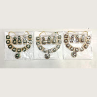 Ridhi Art Jewellery Luxury Pota Stone meenakari Necklace Set