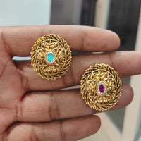 Ridhi Art Jewellery Traditional Pota Stone Finger Ring