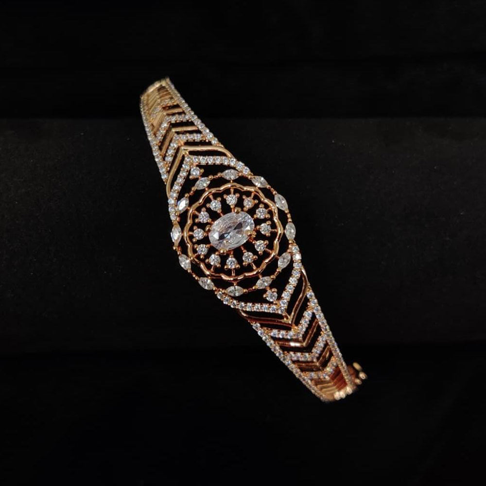 Ridhi Art Jewellery Sparkling American Diamond And Austrian Stone Openable Bracelet