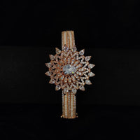 Ridhi Art Jewellery Sparkling American Diamond And Austrian Stone Openable Bracelet