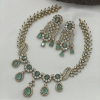 Ridhi Art Jewellery Glamorous American Daimond Necklace Set