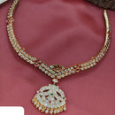 Ridhi Art Jewellery Classic Austrian Stone And Pearl Statement Necklace Set