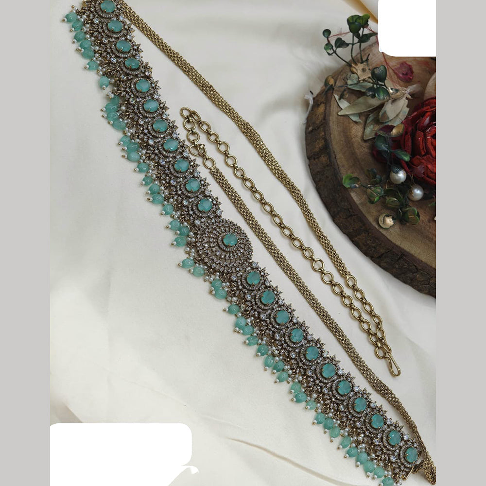 Ridhi Art Jewellery American Daimond And Beads Designer Kamarband for Women