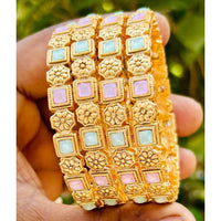 Royal Art Premium Finish Pota Stone Festive Bangles Set