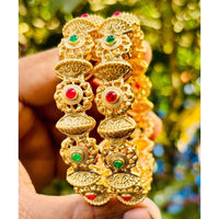 Royal Art Premium Finish Pota Stone Festive Bangles Set