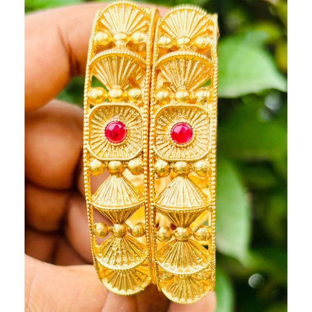 Royal Art Premium Finish Pota Stone Festive Bangles Set