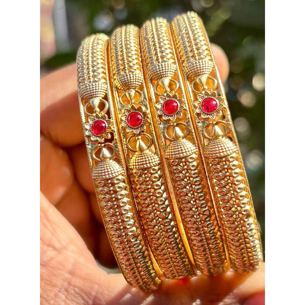 Royal Art Premium Finish Pota Stone Festive Bangles Set